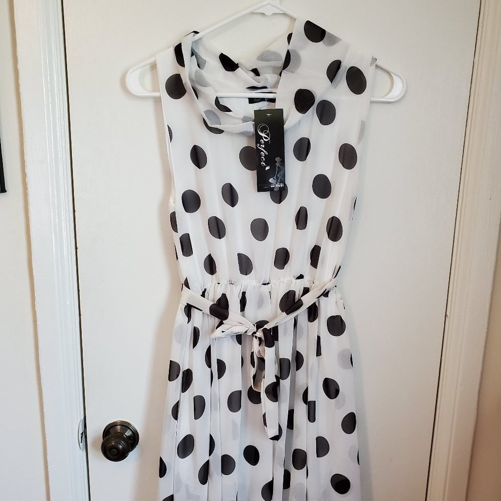 Perfect Black & White Polka Dot Dress